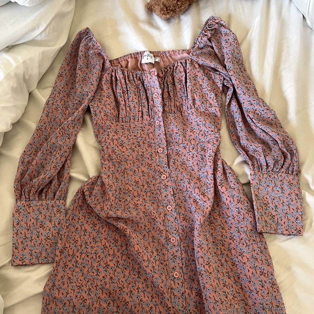 Floral princess Polly longsleeve dress